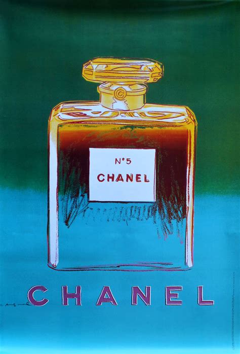 andy warhol chanel perfume bottle poster